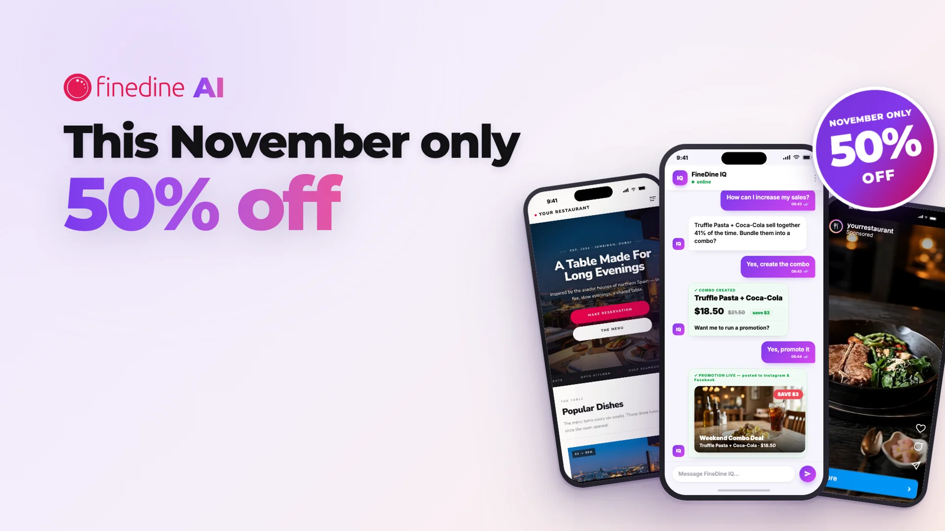 50% off this November