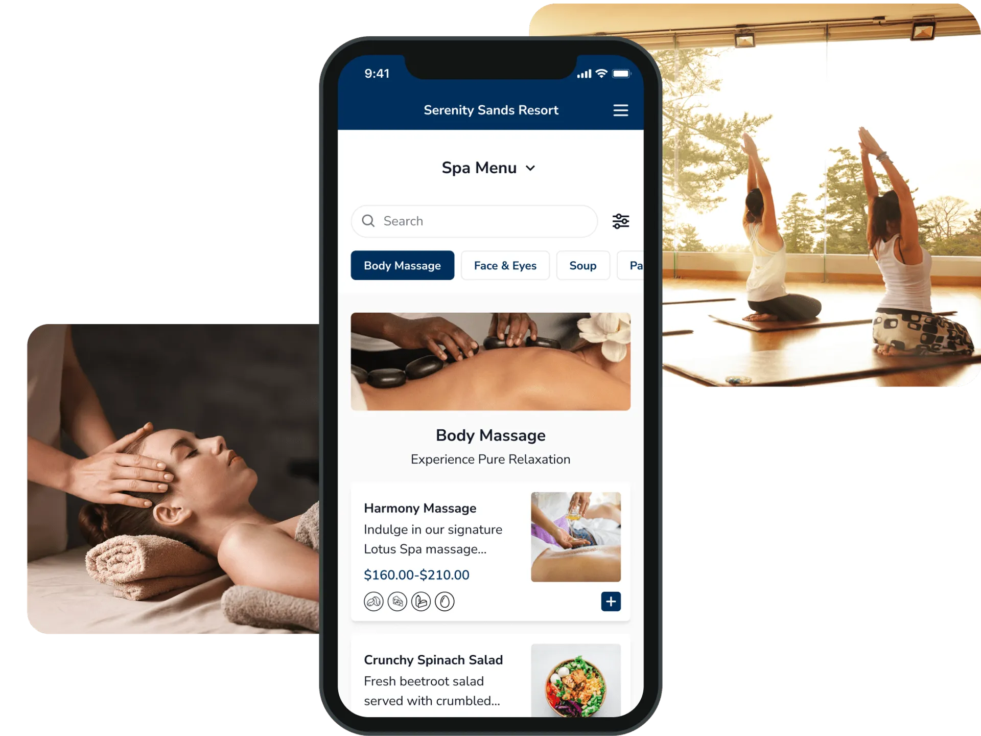 FineDine customizable special offer screen.