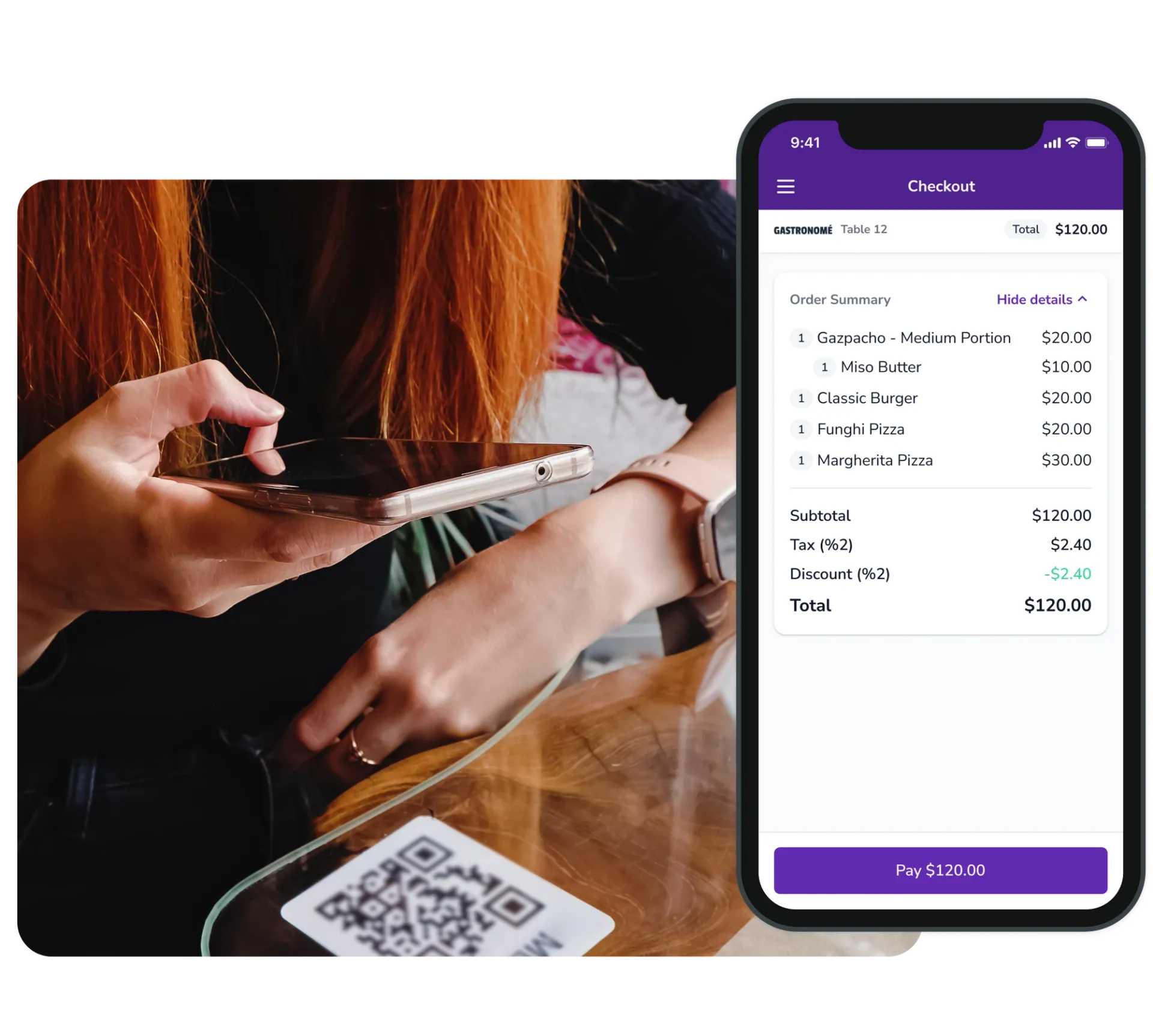 FineDine’s payment app, Fast Checkout, streamlines payment processing.