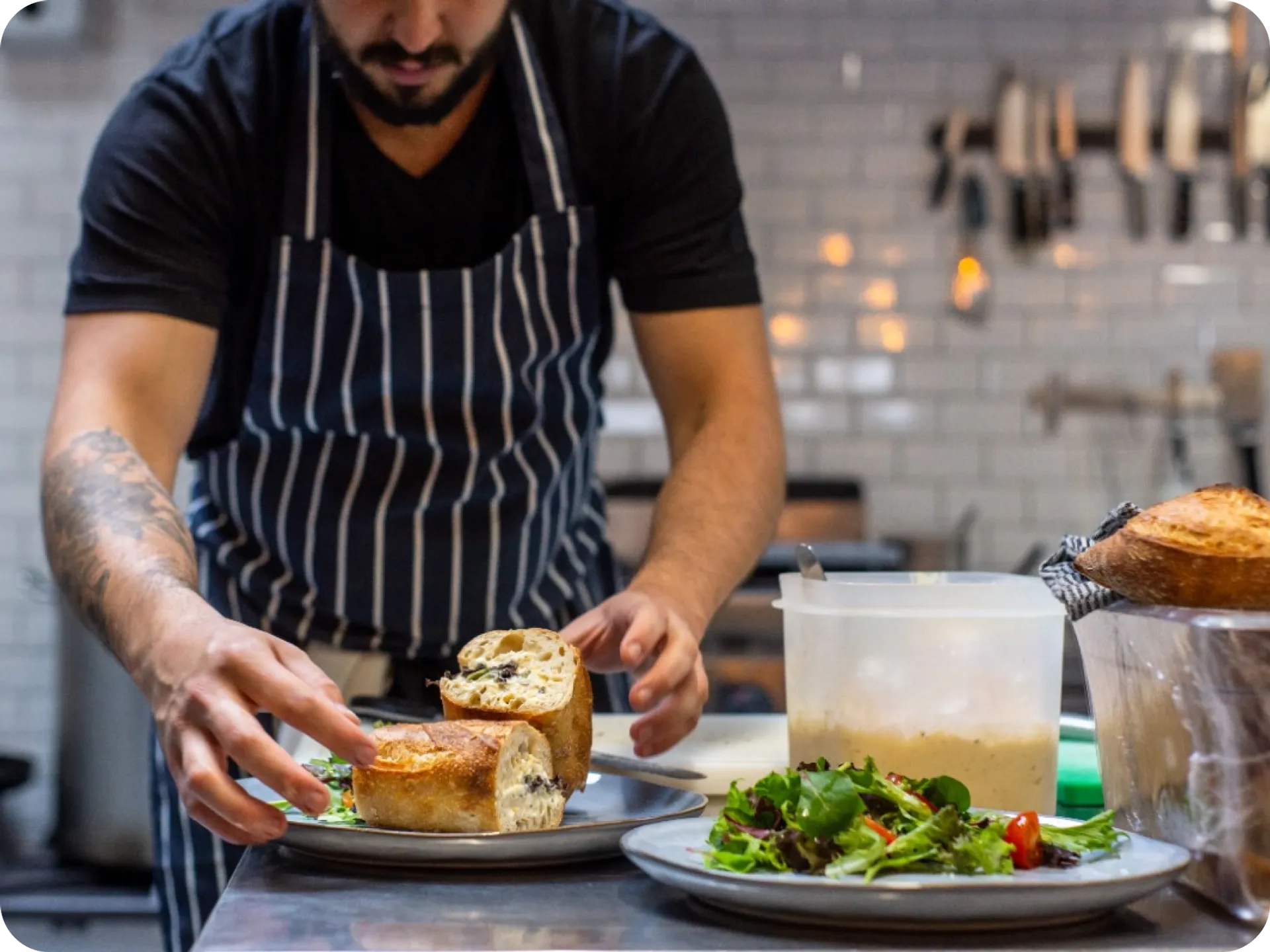 chef is in the ghost kitchen.