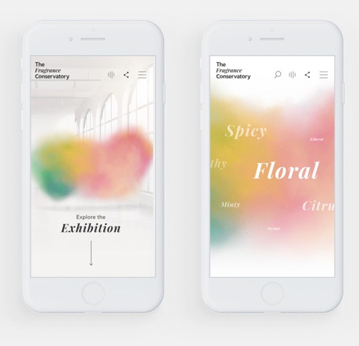 Images of The Fragrance Conservatory design prototype
