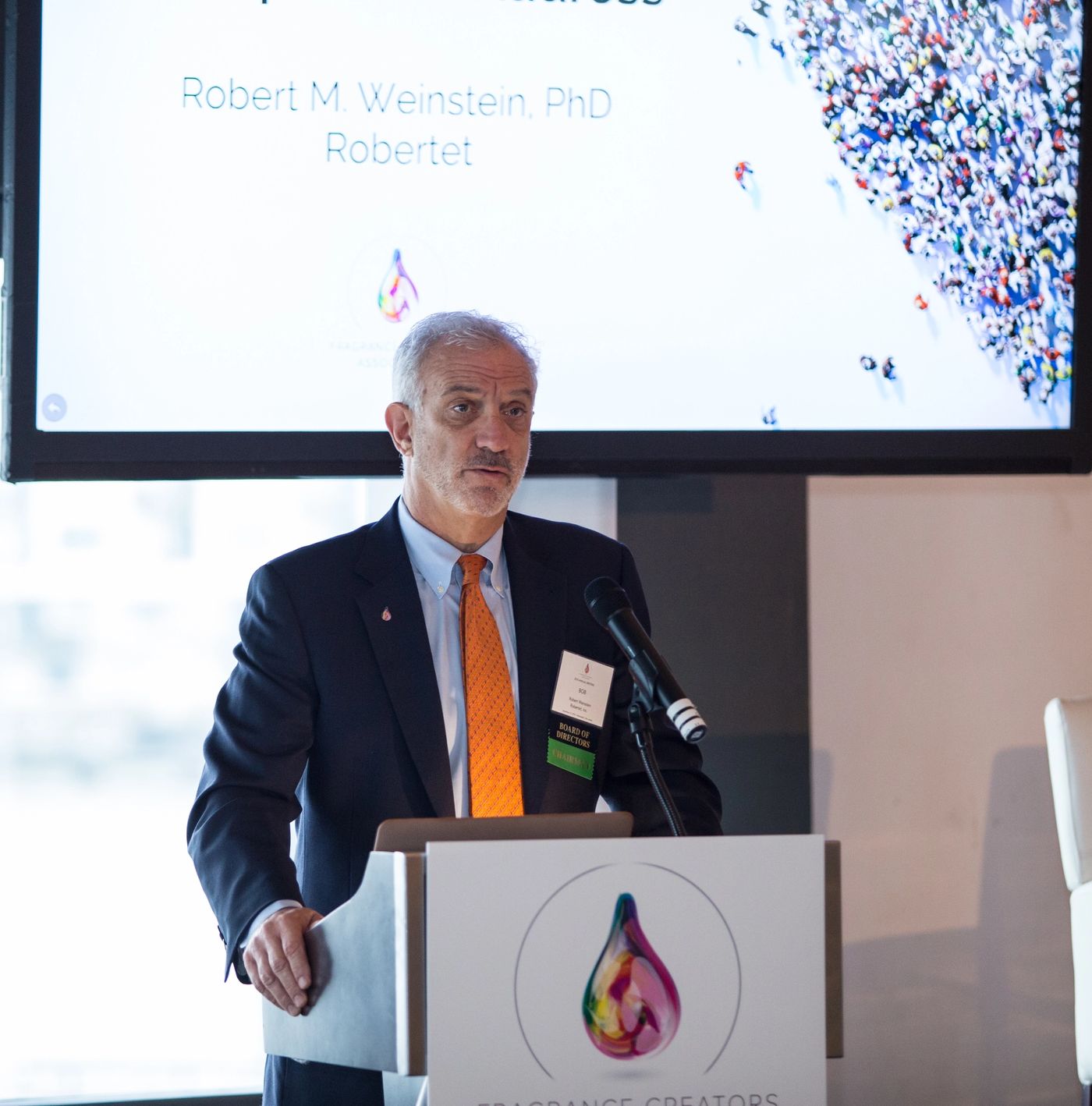 Fragrance Creators Board Chairman and President & CEO of Robertet USA, Robert Weinstein, Ph.D.