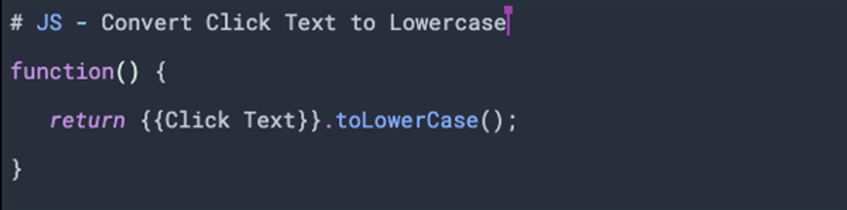 Javascript - GTM