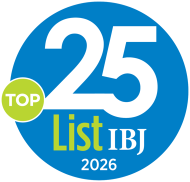 Indianapolis Business Journal Top 25 List 2026 badge