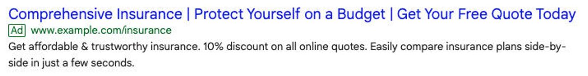 expanded text ad example google