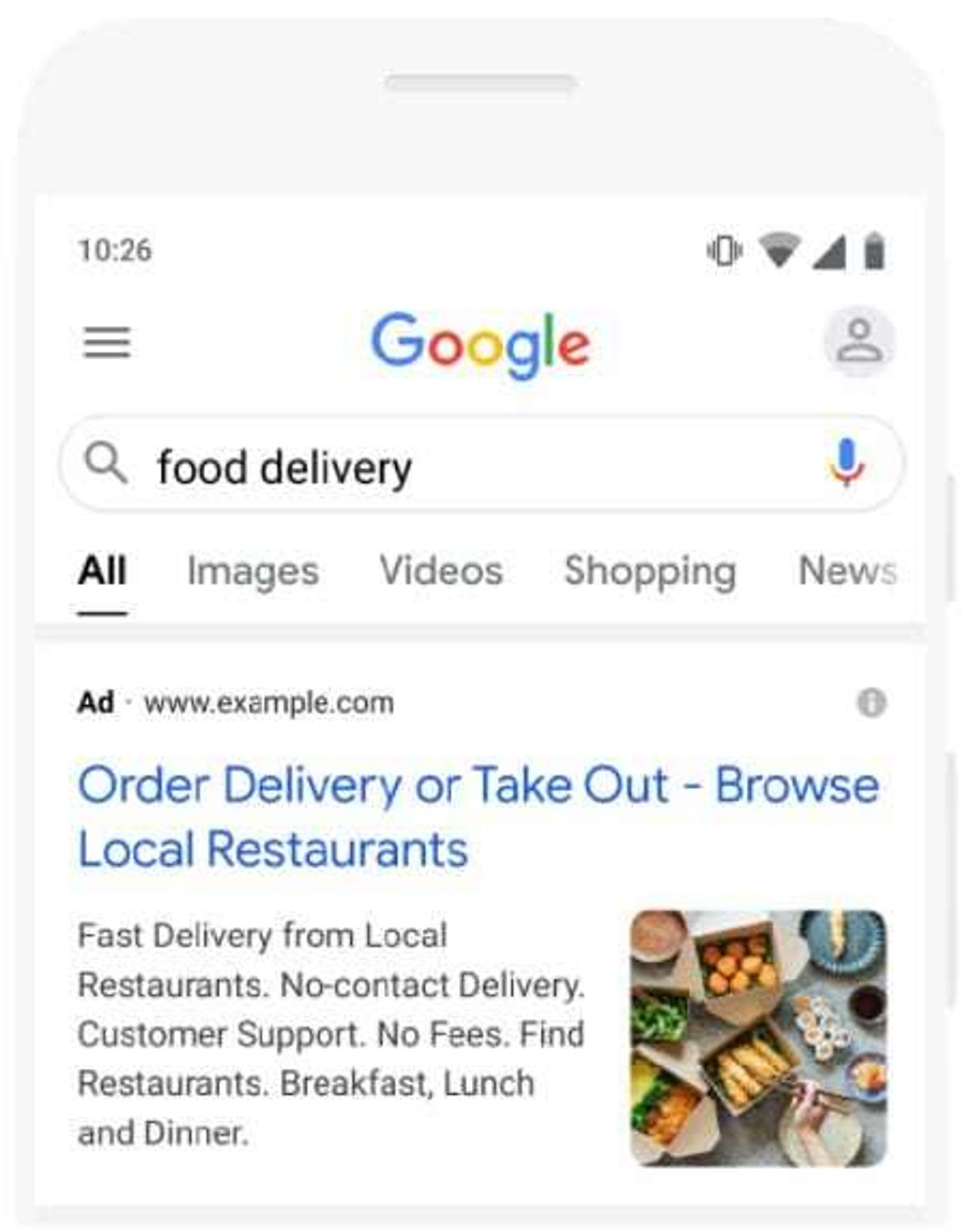 Google Ad Image Extensions Example