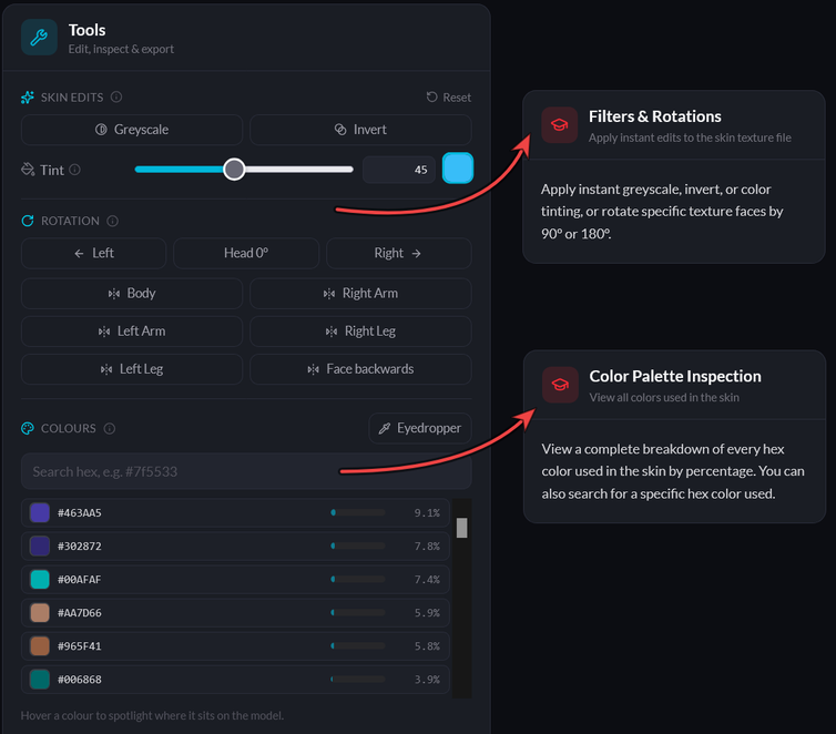 Studio tools - image example.