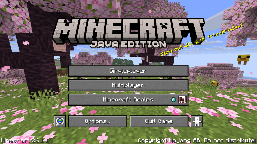 Minecraft Java Edition 26.1.1 Update
