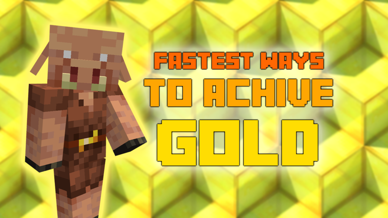 The fastest ways to acquire gold in Minecraft