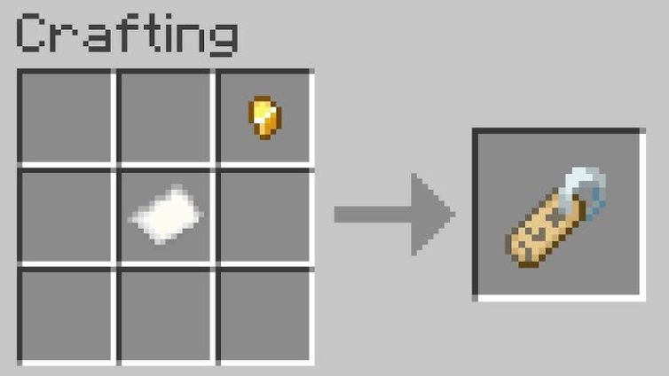 name tag minecraft crafting recipe
