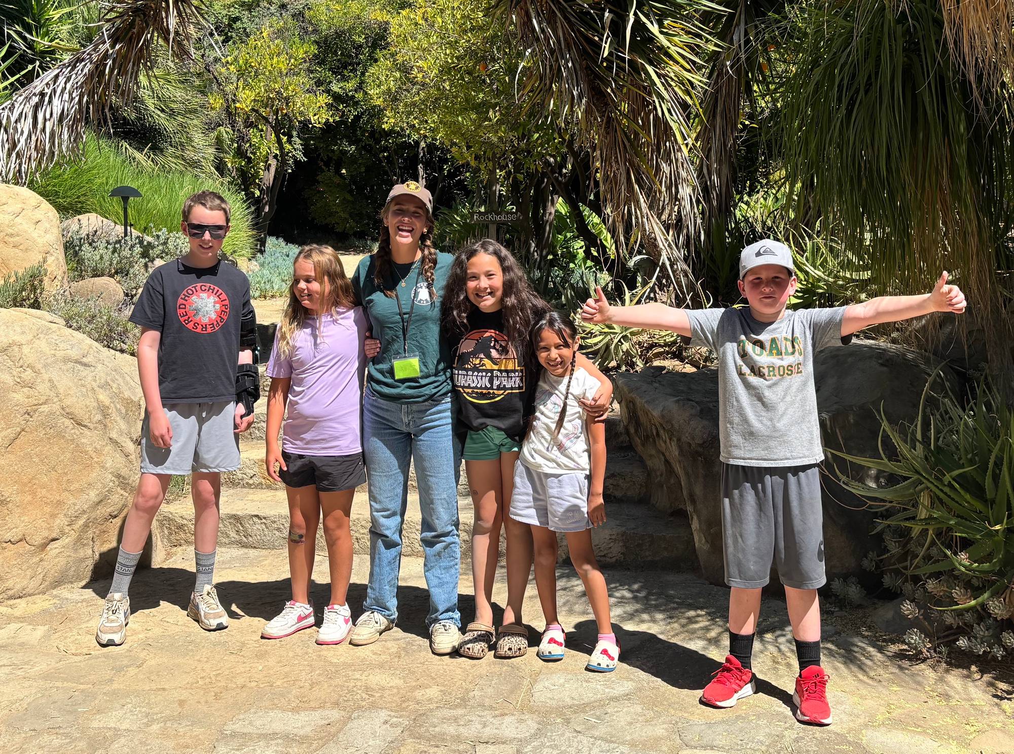 Intern Georgia Browning with Wildflower campers