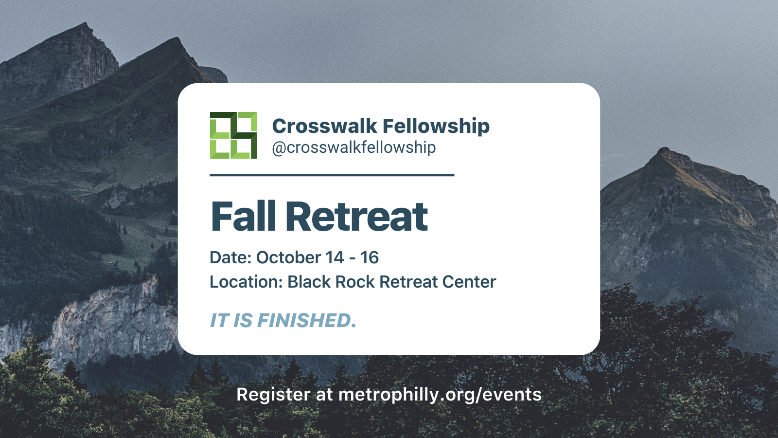 Crosswalk Fellowship Fall Retreat