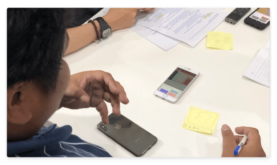 Testing with our prototype