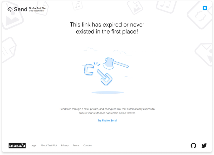 Expired links