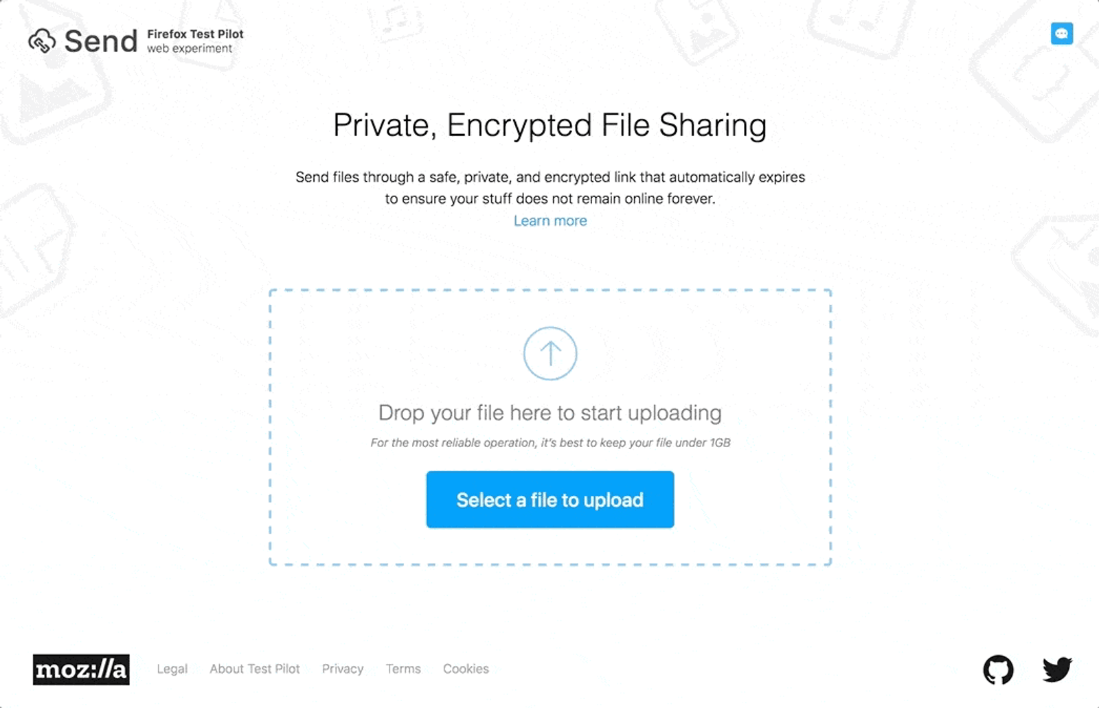 Uploading a file
