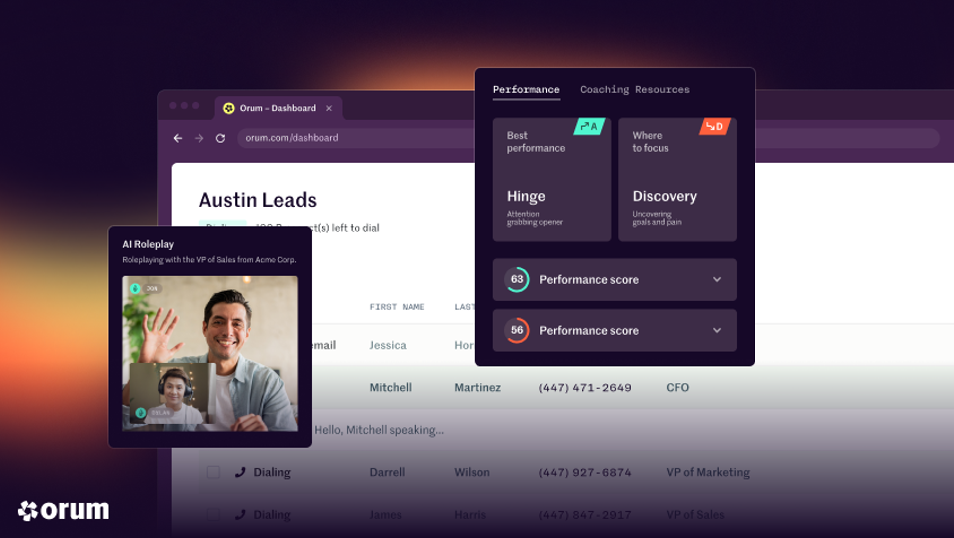 Orum Coaching and enablement