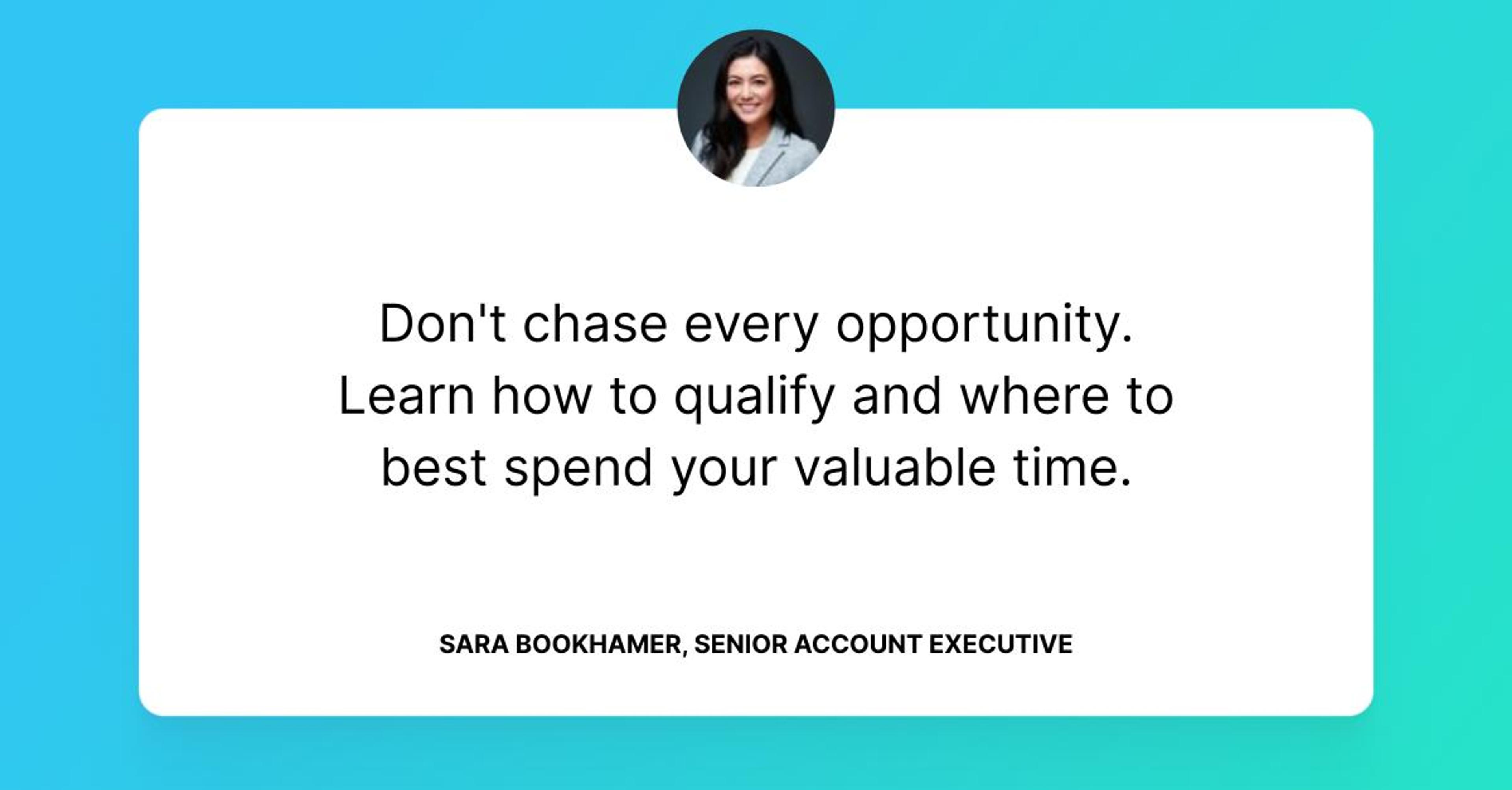 Sara Bookhamer Advice