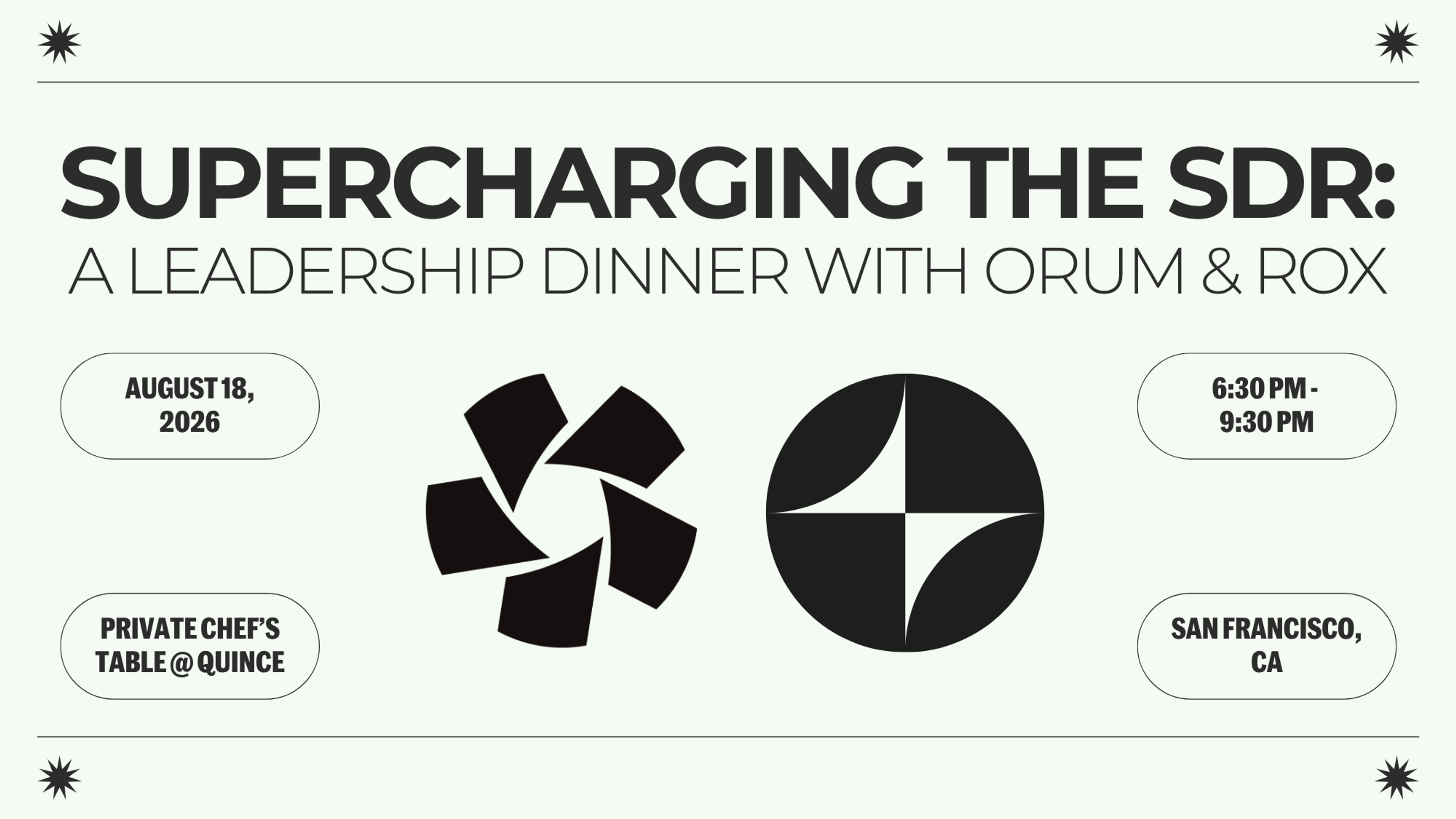 Orum & Rox leadership dinner
