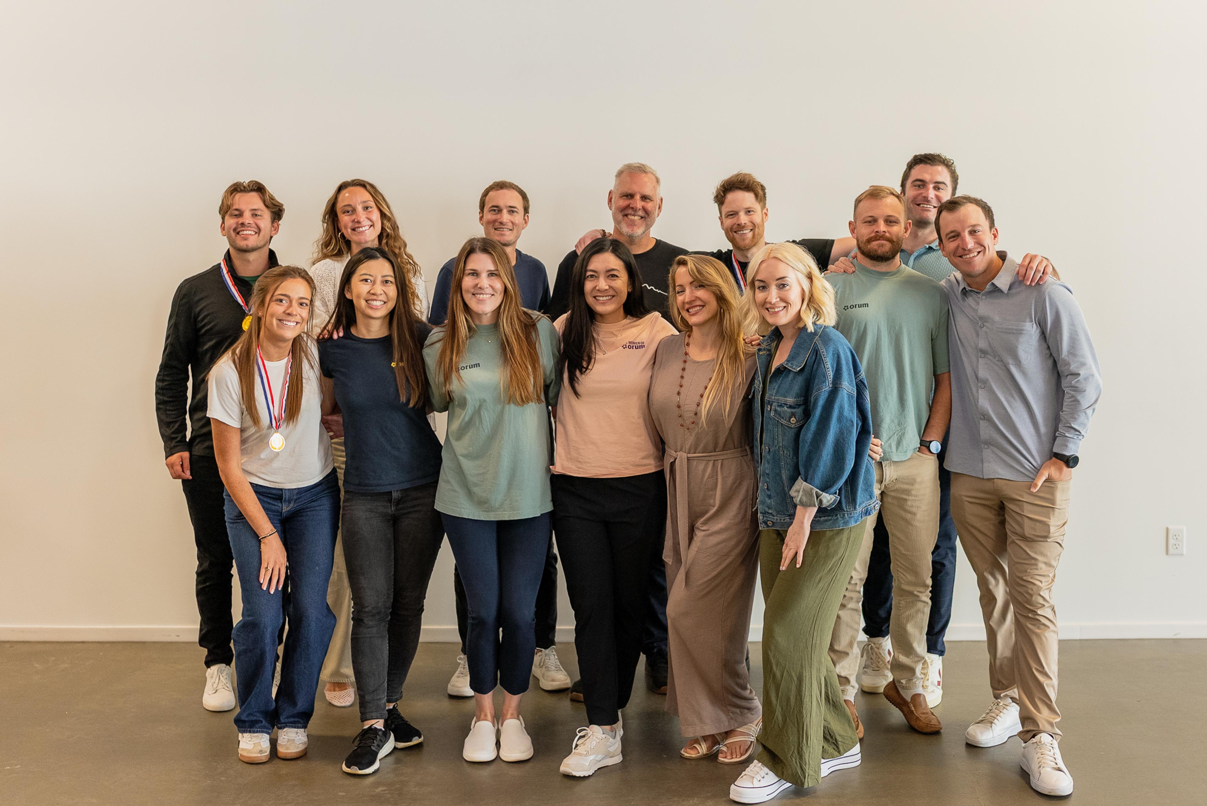 A photo of the team on a social event