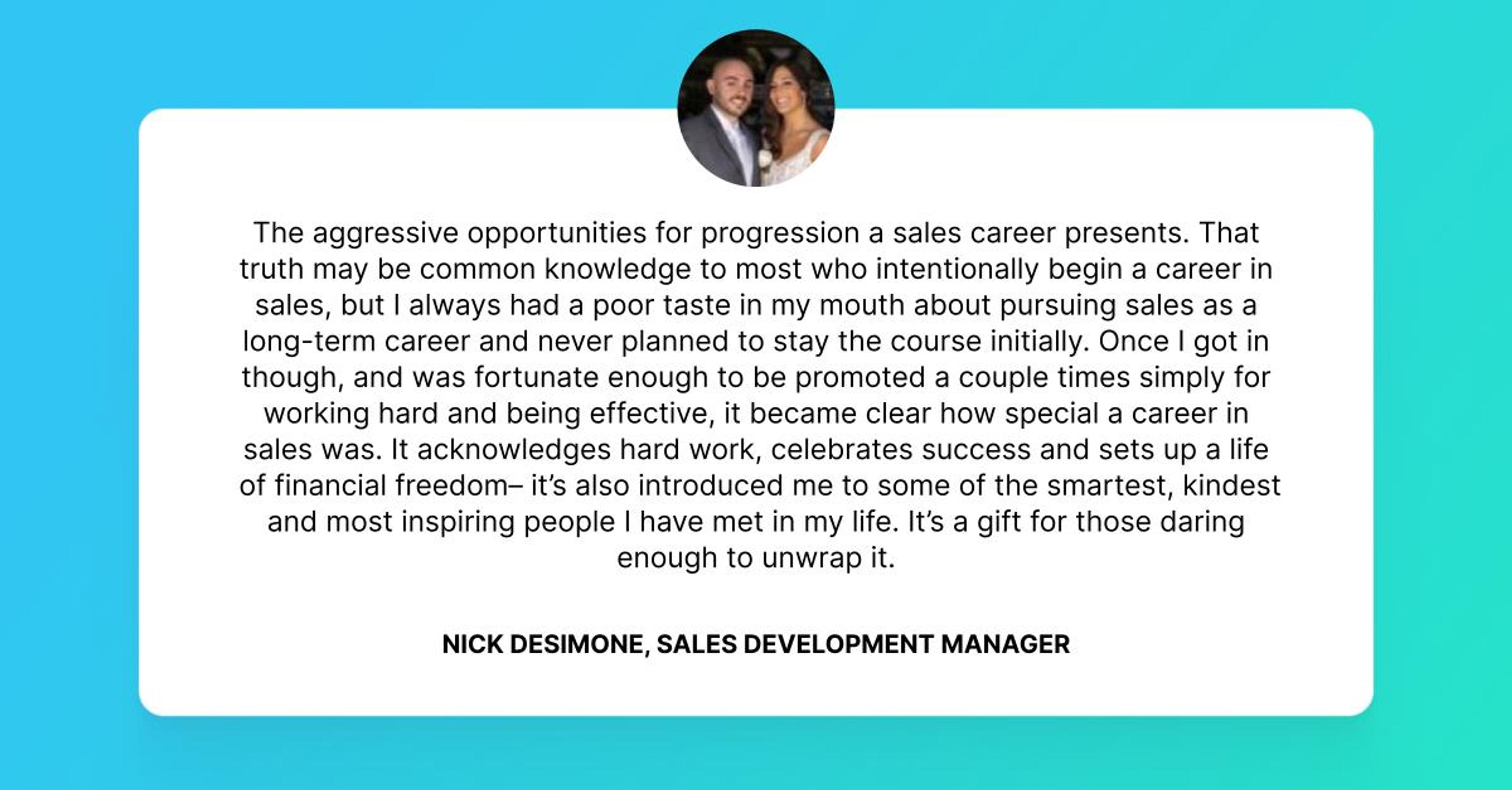 Nick Desimone Advice