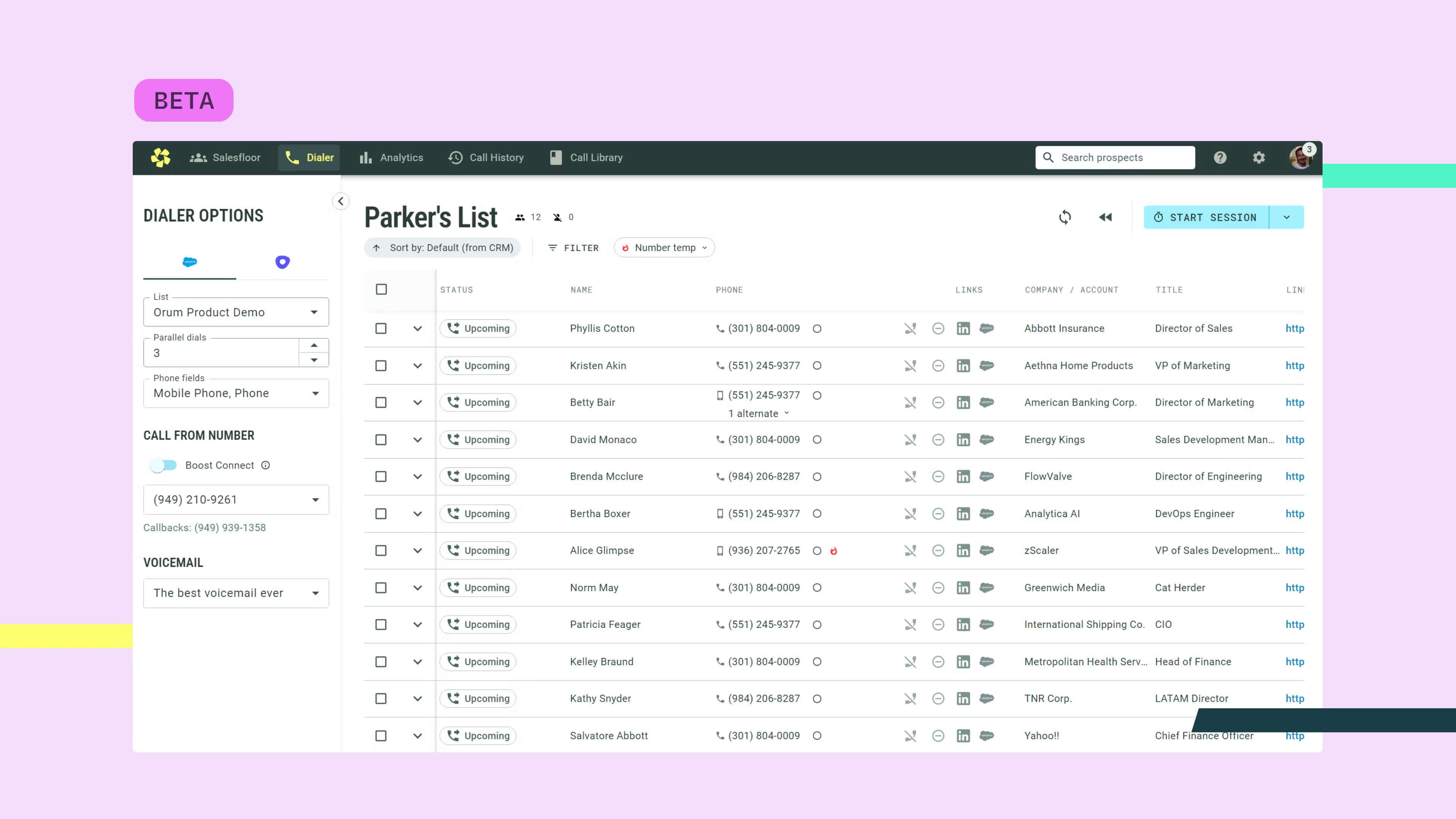Orum’s Power Dialer