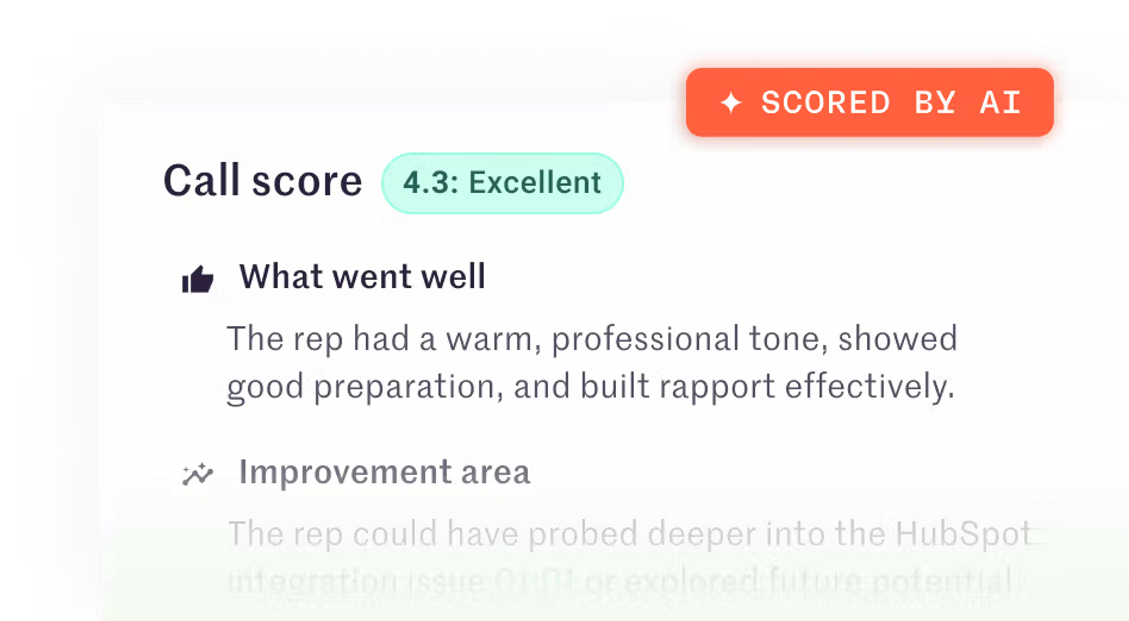 automated call scoring