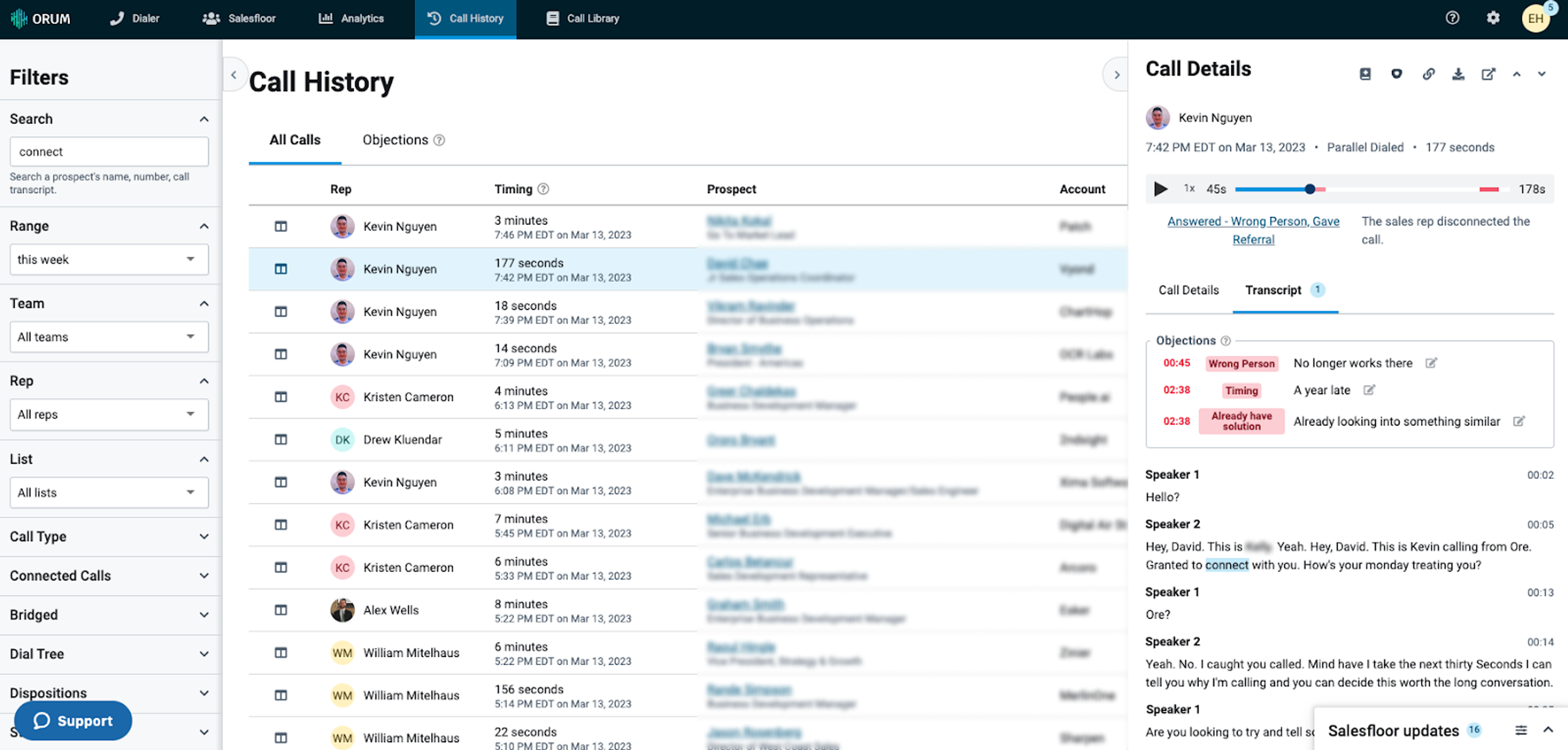 Orum sales objections