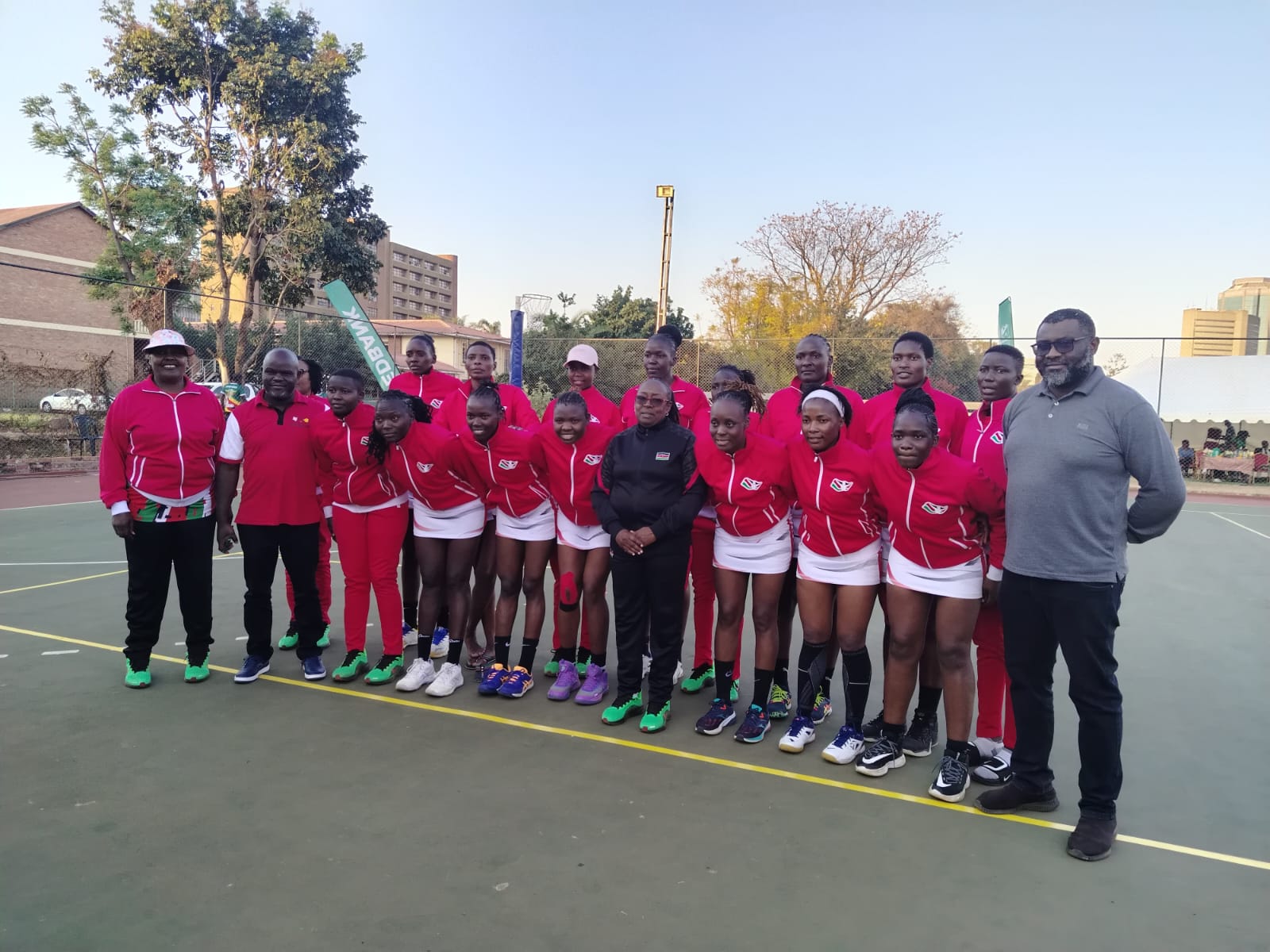 Kenya Ladies' Netball Team Storming Harare Zimbabwe