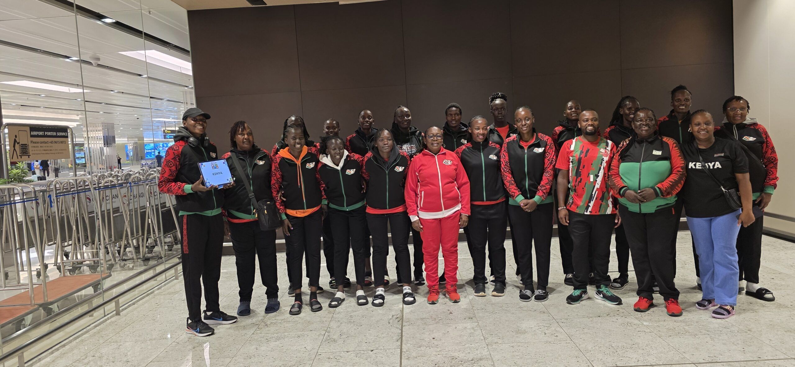Team Kenya(The Divas) Arrives in Singapore for the Singlife Nations Cup 2025