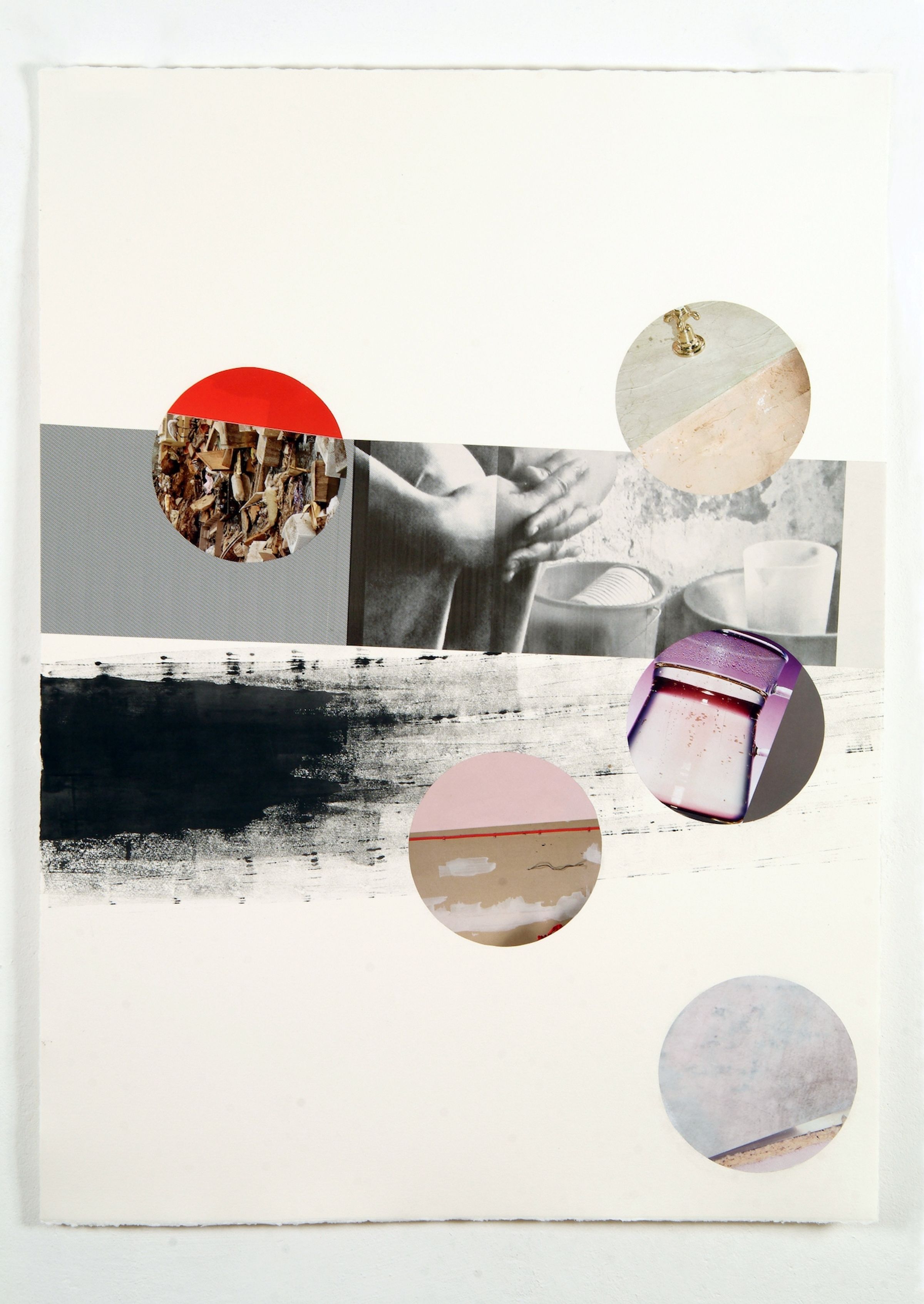 Deborah Ligorio, Innesti 5, 2010, collage, 67 × 102 cm.