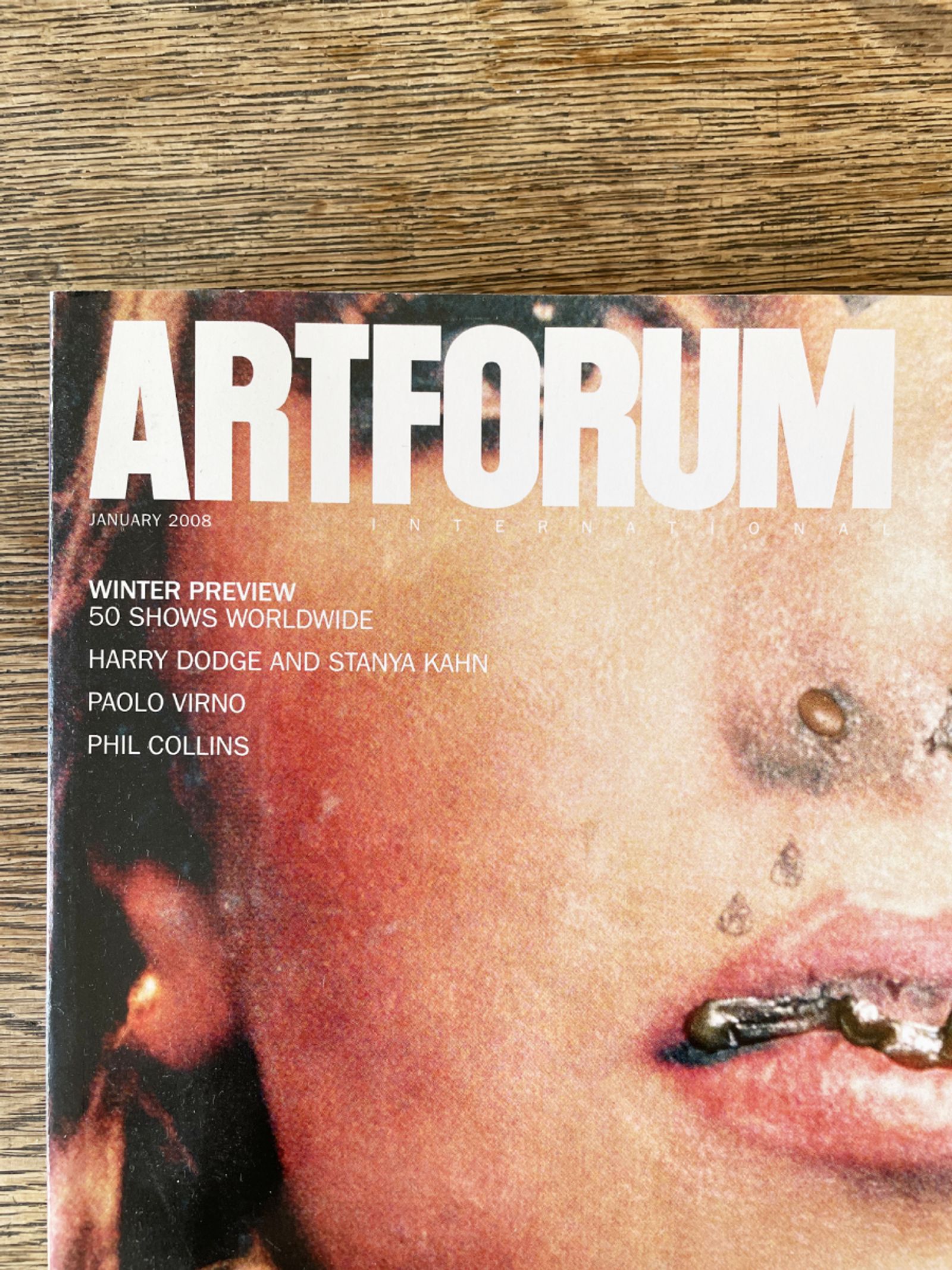 Artforum, Cover, January 2008 