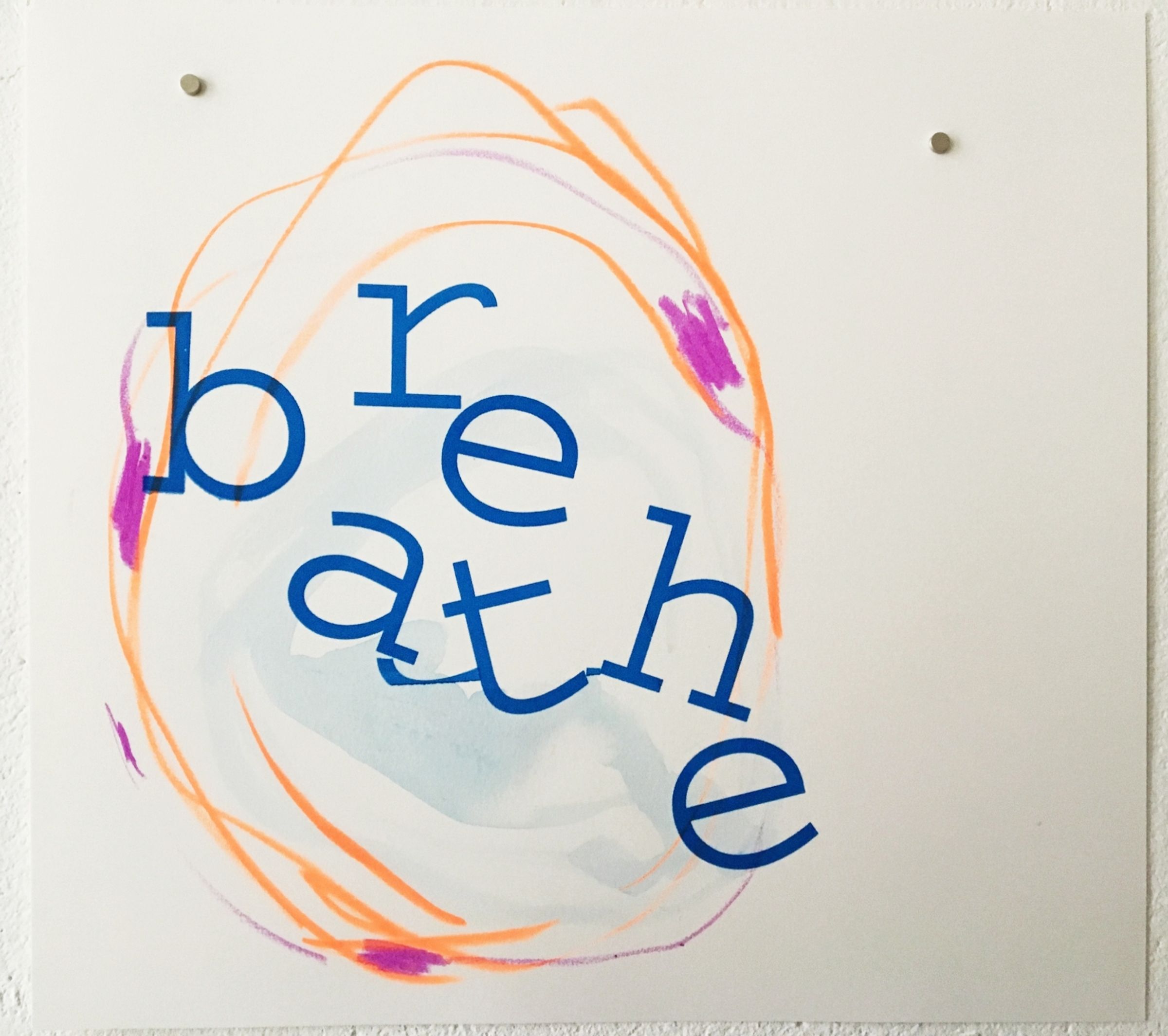 Deborah Ligorio, Breathe 003, 2016, mixed media on paper, 33 x 34cm