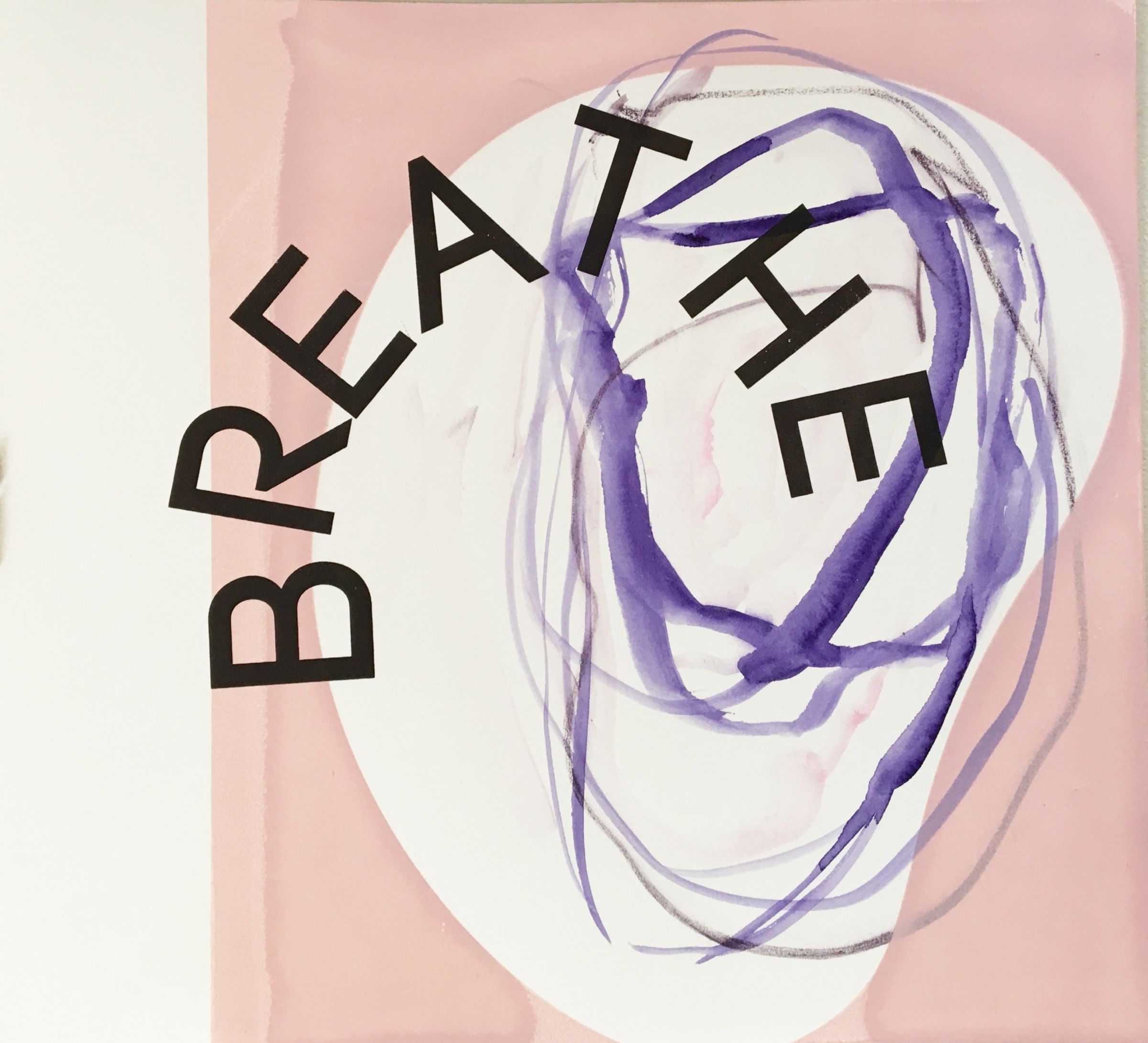 Deborah Ligorio, Breathe 004, 2016, mixed media on paper, 33 x 34cm