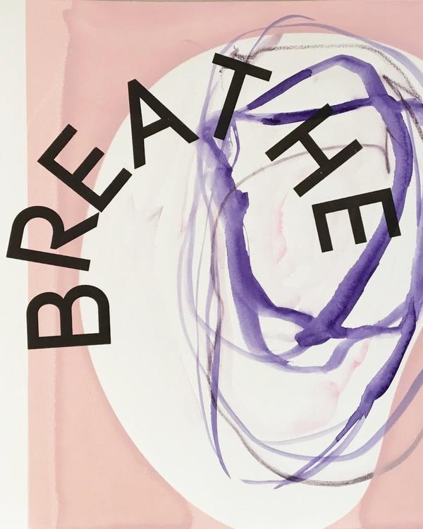 Deborah Ligorio, Breathe 004, 2016, mixed media on paper, 33 x 34cm