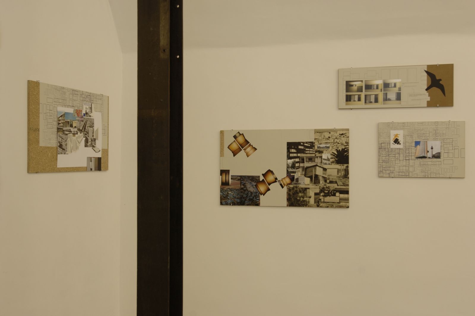 Installation detail from Deborah Ligorio’s solo exhibition Bird’s Eye View at BüroFriedrich, 2006.