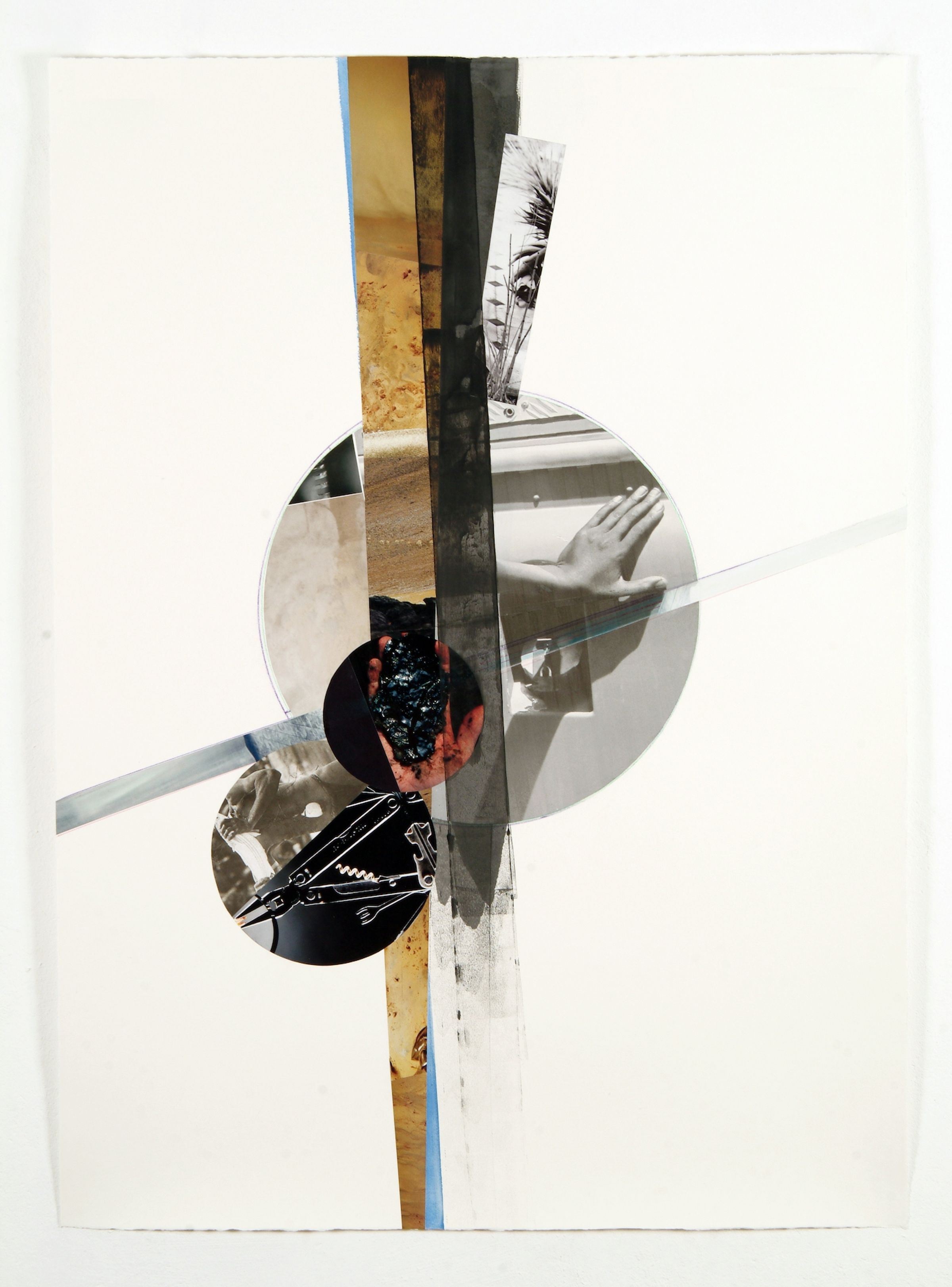 Deborah Ligorio, Innesti 3, 2010, collage, 67 × 102 cm.