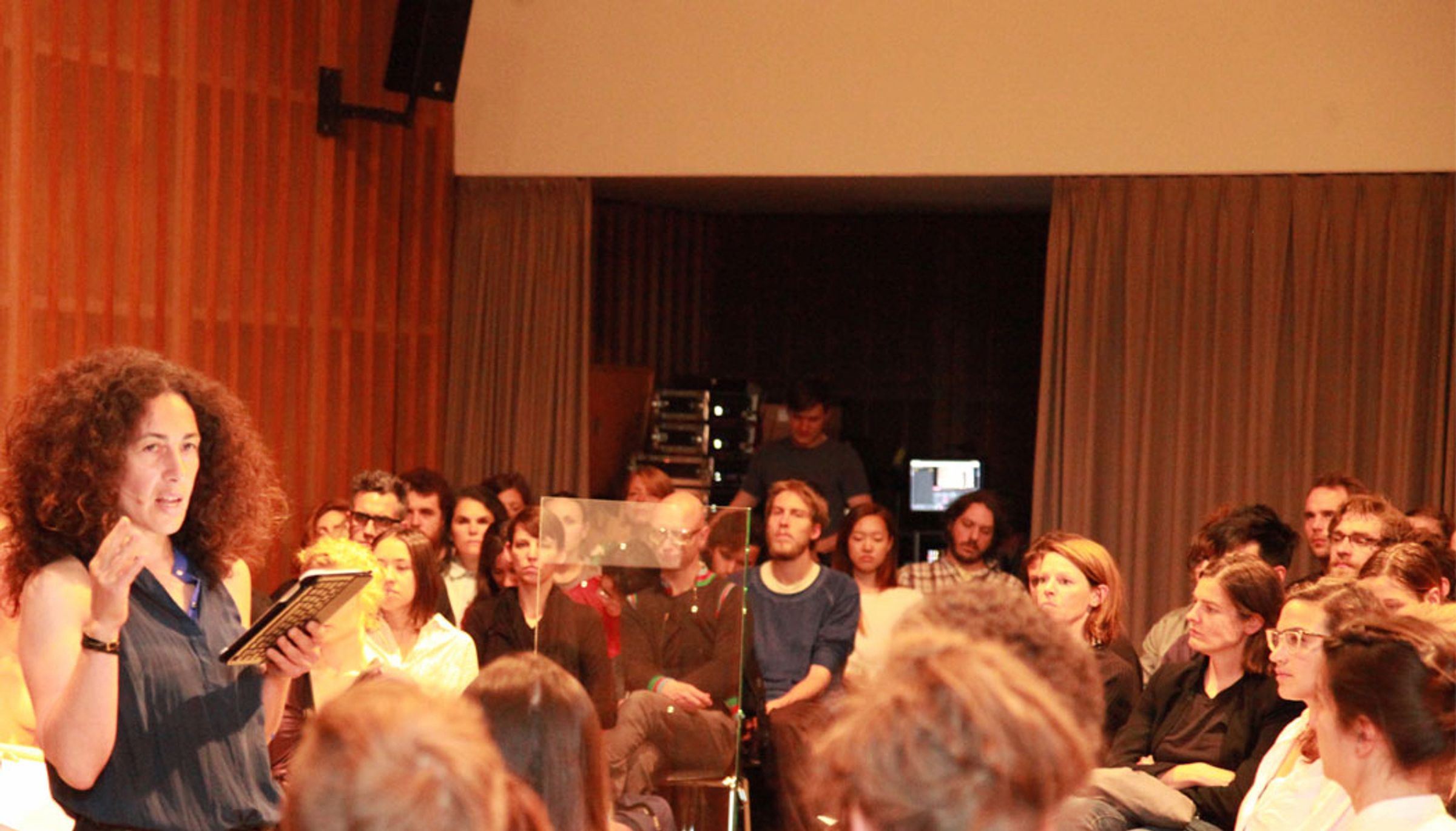 Deborah Ligorio, guided meditation, Salon für Ästhetische Experimente, Haus der Kulturen der Welt (HKW), Berlin, DE, as part of Alex Martinis Roe's Our Future Network