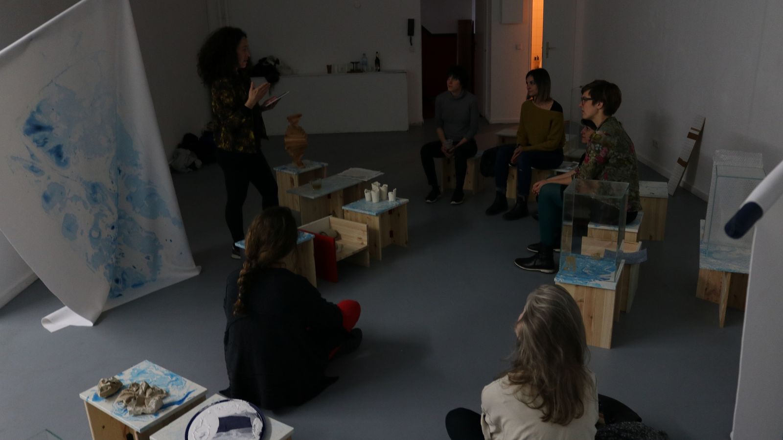 Deborah Ligorio, Care as Affirmative Practice [The Eponym], 2016. Workshop, L’Atelier-ksr, Berlin, organised by TIER in the context of Lorenzo Sandoval’s solo exhibition Deep Surface.