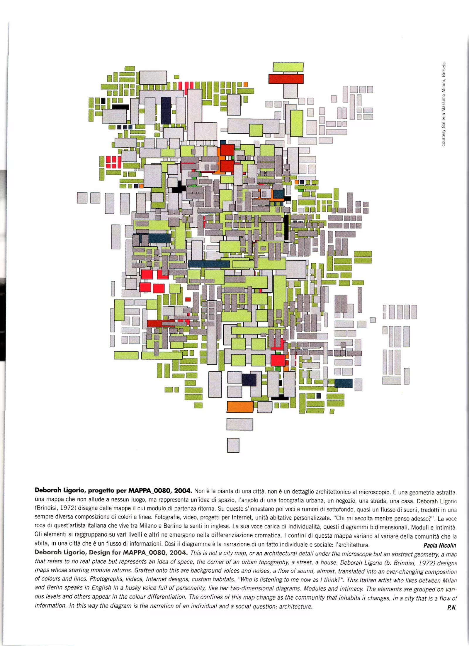 Deborah Ligorio, progetto per MAPPA_0080, Abitare, 2004
