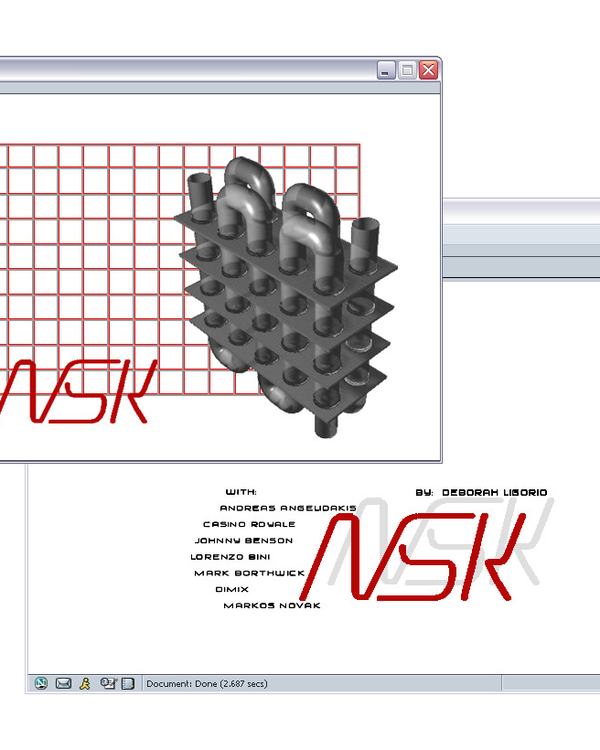 Browser views of Deborah Ligorio’s NSK, a net art platform project.