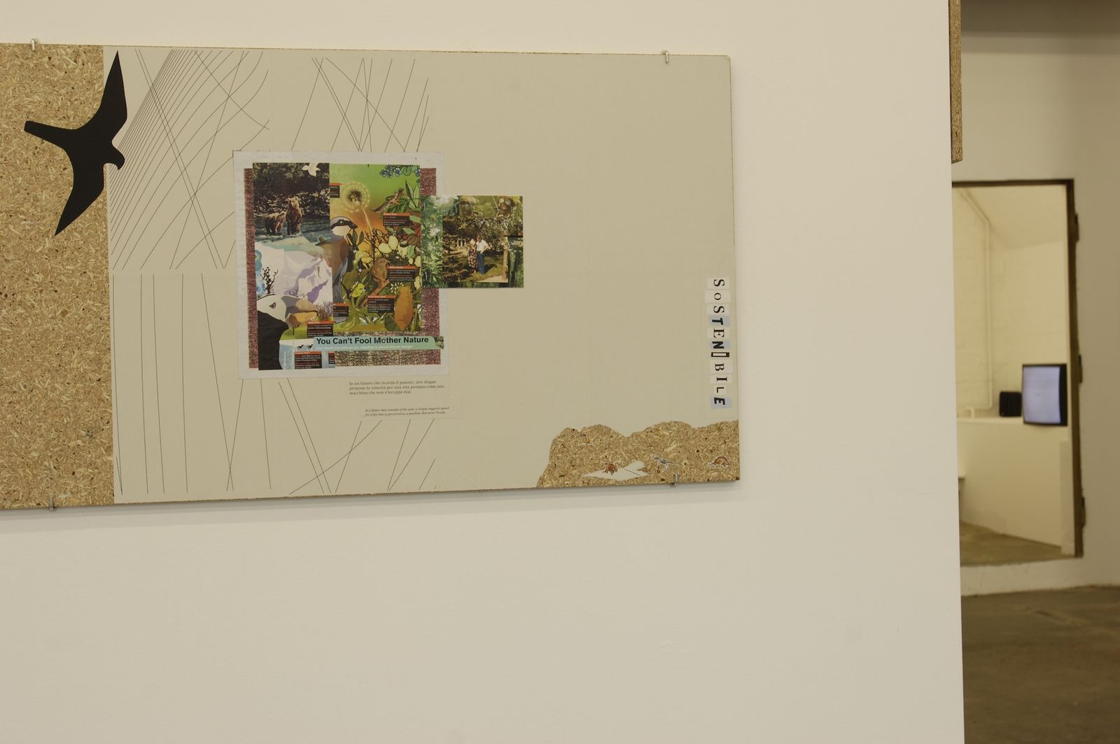 Installation detail from Deborah Ligorio’s solo exhibition Bird’s Eye View at BüroFriedrich, 2006.