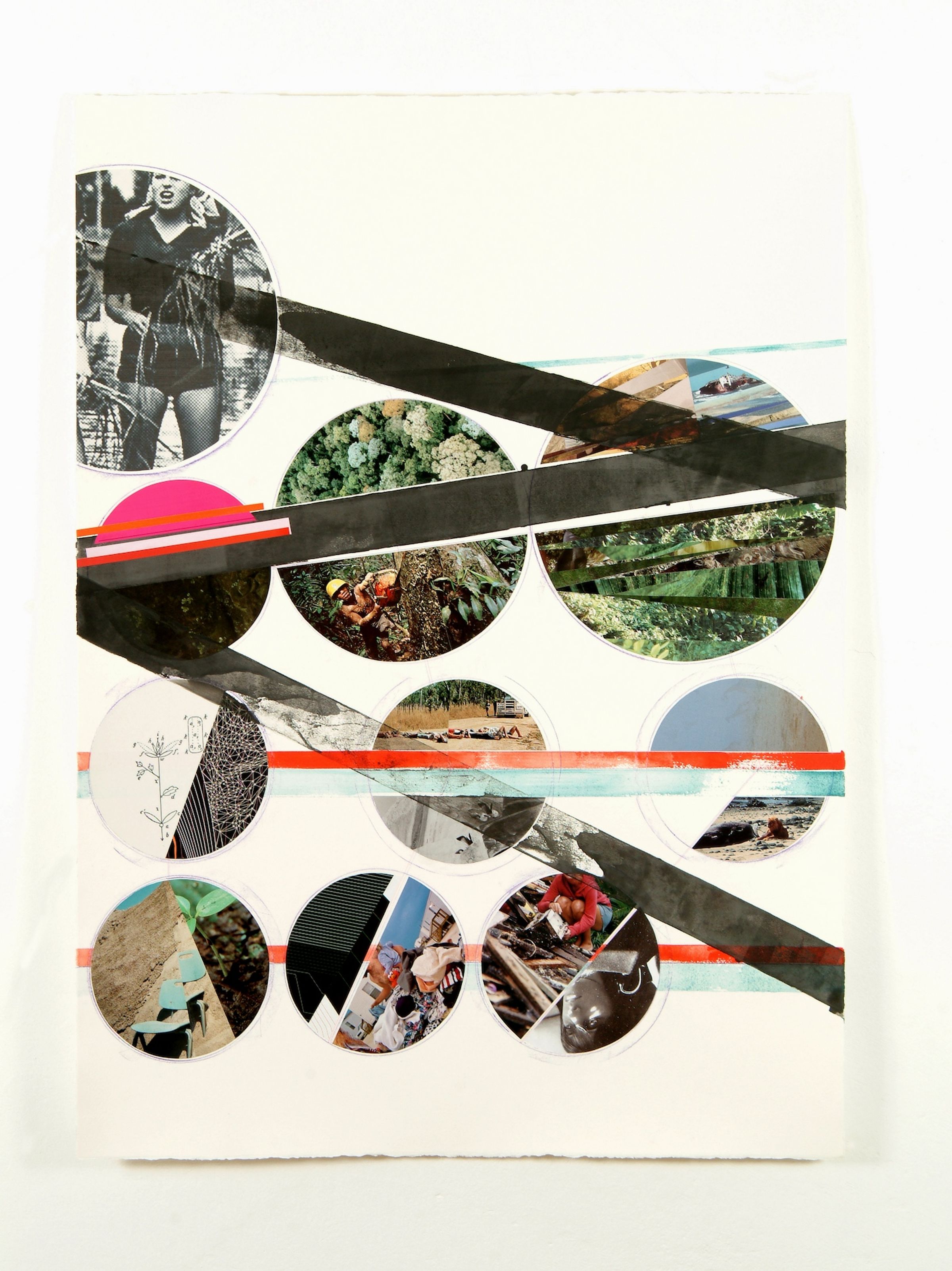 Deborah Ligorio, RiVeduta VII, 2009, collage, 67 × 102 cm.