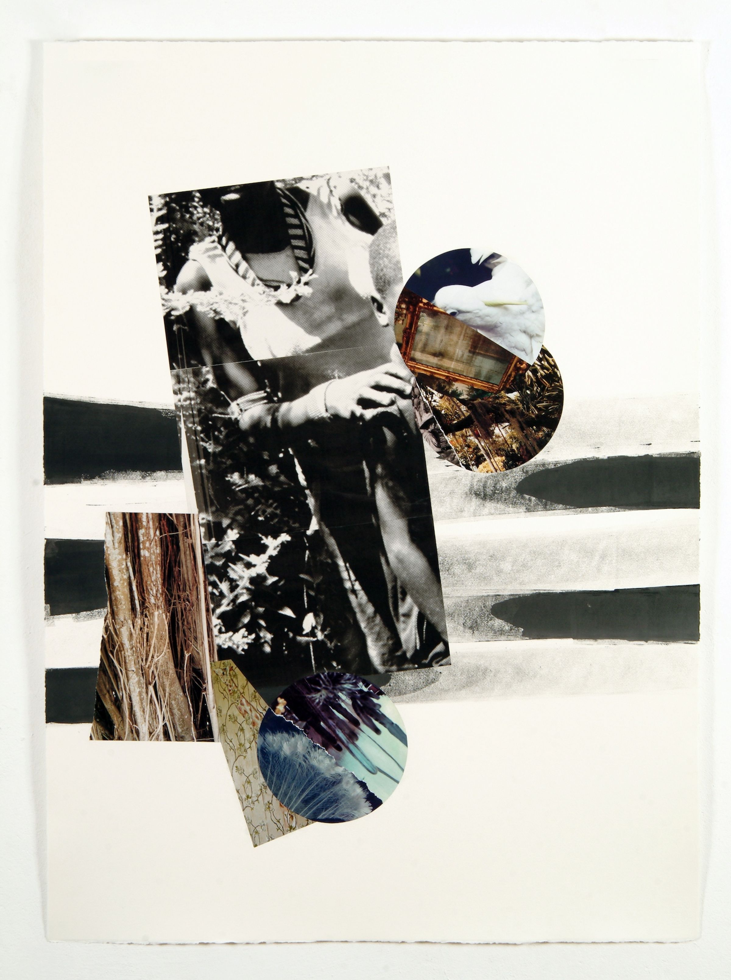 Deborah Ligorio, Innesti 7, 2010, collage, 67 × 102 cm.