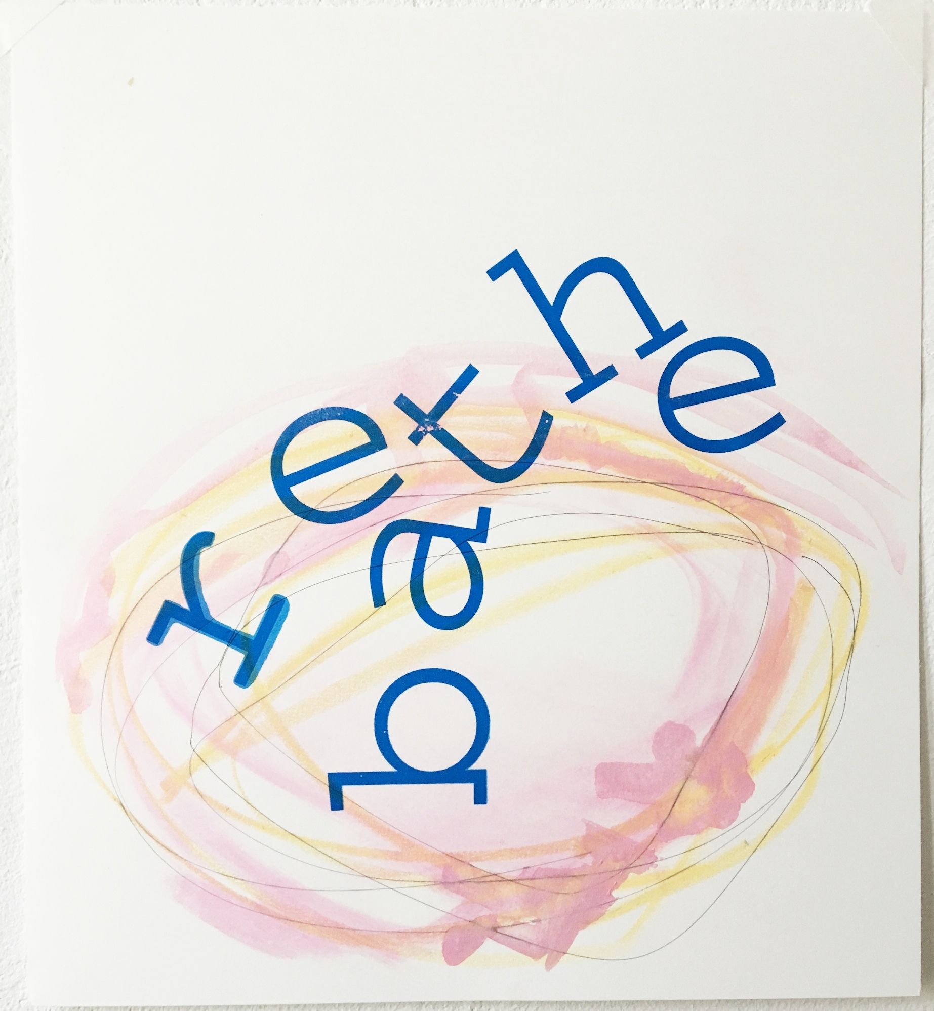 Deborah Ligorio, Breathe 002, 2016, mixed media on paper, 33 x 34cm