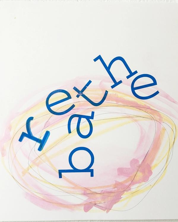 Deborah Ligorio, Breathe 002, 2016, mixed media on paper, 33 x 34cm