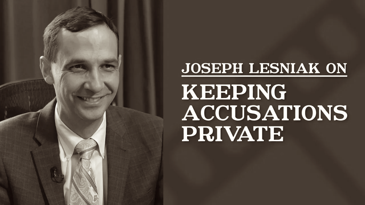 Keeping Accusations Private Video Thumbnail