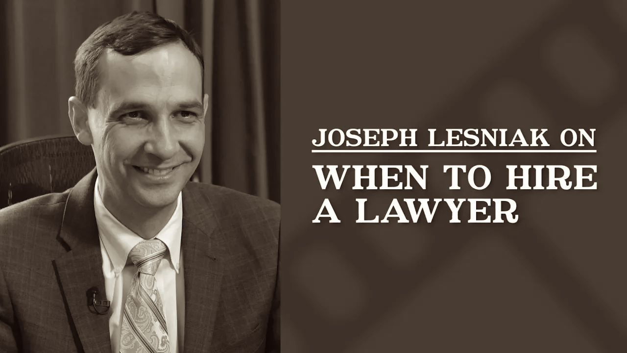 When To Hire a Lawyer Video Thumbnail