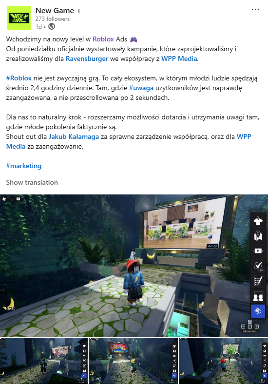 new game plus roblox ads