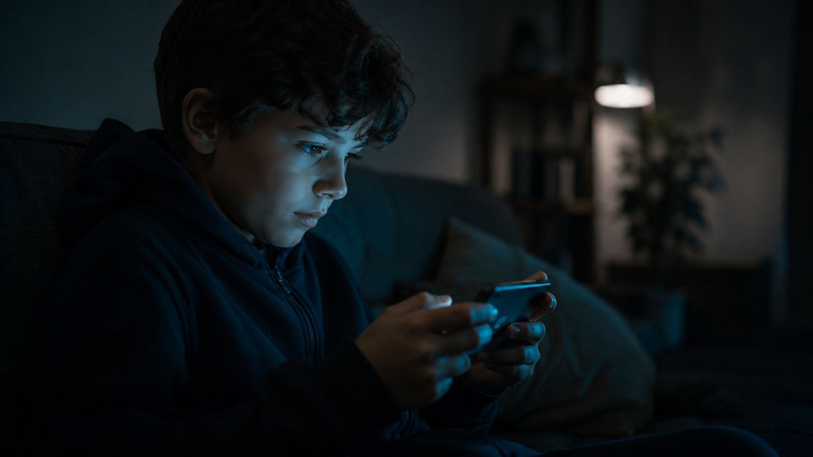 kid mobile gamer