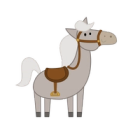 Horse with Saddle